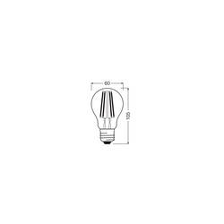 OSRAM HOMELIGHTING AC41118 LED Energetická třída (EEK2021) D (A - G) E27 klasická žárovka 11 W = 100 W studená bílá (Ø x v) 60 mm x 105 mm 1 ks