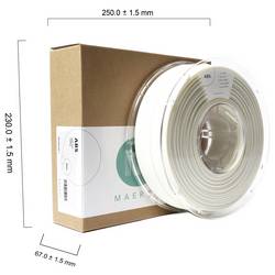 Maertz PMMA-1010-008 PMMA-1010-008 vlákno pro 3D tiskárny ABS plast chemicky odolné 2.85 mm 1000 g bílá 1 ks