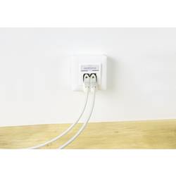 Renkforce síťová zásuvka na omítku CAT 6 2 porty čistě bílá