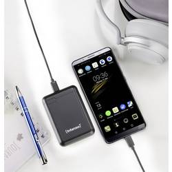 Intenso XS10000 powerbanka Li-Pol, 10000 mAh, černá, Indikátor stavu
