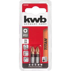 kwb 124102 sada bitů PZ 2 ocel 2 ks