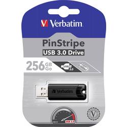Verbatim Pin Stripe 3.0 USB flash disk 256 GB černá 49320 USB 3.2 (Gen 1x1)