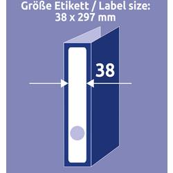 Avery-Zweckform štítky složek L4758-10 38 x 297 mm papír bílá trvalé 50 ks