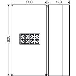Hensel 3900225 odbočná krabice bez halogenů, uzavíratelné (d x š) 600 mm x 300 mm 1 ks