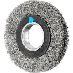PFERD TOOLS Kulatý kartáč široký, neopft RBU Ø 150 x 25 mm variabilní otvor z nerezové oceli Ø 0,30 pro stojan s broušením 1 POS RBU 15025/AK32-2 INOX 0,30