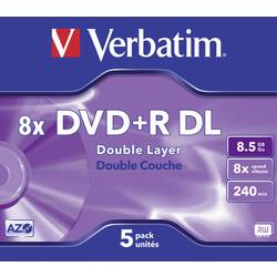 Verbatim 43541 DVD+R DL 8.5 GB 5 ks Jewelcase