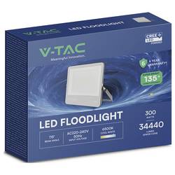 V-TAC VT-44003 232036 venkovní LED reflektor Energetická třída (EEK2021): D (A - G) 300 W Barvy světla (LED svítidlo): bílá
