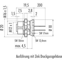 binder 76 0632 1011 00004-0200 neupravený zástrčkový konektor pro senzory - aktory, 76 0632 1011 00004-0200-20, piny: 4, 1 ks