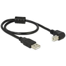 Delock USB kabel USB 2.0 USB-A zástrčka, USB-B zástrčka 0.50 m černá 84809