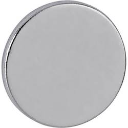 Maul neodymový magnet (Ø x v) 10 mm x 1 mm disk stříbrná 10 ks 6166196