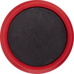 magnetoplan magnet Basic Serie (Ø) 32 mm kulatý červená 10 ks 1863206