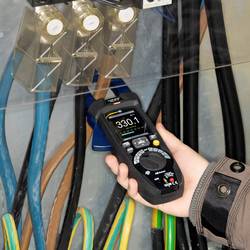 PCE Instruments digitální proudové kleště, multimetr, elektrický tester, datalogger, testování v automobilech, ochrana proti tryskající vodě (IP65), vč.