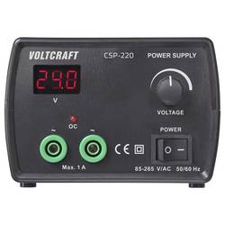 VOLTCRAFT CSP-220 laboratorní zdroj s nastavitelným napětím, 0 - 24 V/AC, 1 A (max.), 24 W, výstup 1 x, VC-17193955