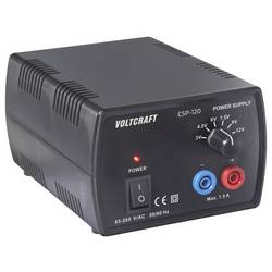 VOLTCRAFT CSP-120 laboratorní zdroj s nastavitelným napětím 3 V, 4.5 V, 6 V, 7.5 V, 9 V, 12 V 1.5 A (max.) 18 W Počet výstupů 1 x