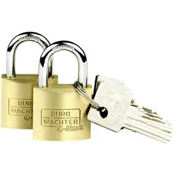 Burg Wächter 2er Set Duo 222 30 SB visací zámek na klíč, mosaz