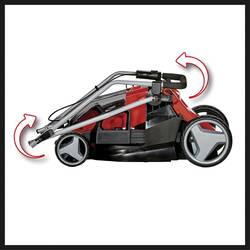 Einhell Power X-Change GE-CM 36/36 Li (2x 4,0Ah) akumulátor Akumulátorová sekačka vč. 2. Nabíječka, + 2. akumulátor 2x 18 V šířka sekání 36 cm Určen pro 400 m²