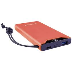 Intenso F10000 powerbanka Li-Pol, 10000 mAh, Quick Charge, Dodávka energie, USB-A, USB-C®, oranžová, Indikátor stavu