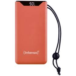 Intenso F10000 powerbanka Li-Pol, 10000 mAh, Quick Charge, Dodávka energie, USB-A, USB-C®, oranžová, Indikátor stavu