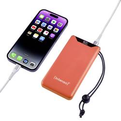 Intenso F10000 powerbanka Li-Pol, 10000 mAh, Quick Charge, Dodávka energie, USB-A, USB-C®, oranžová, Indikátor stavu