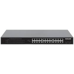Intellinet 24-Port Gigabit Ethernet PoE+ Switch mit 2 SFP-Ports PoE-Strombudget 370 W 19 19 síťový switch 10 / 100 / 1000 MBit/s IEEE802.3af (15,4 W),