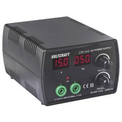 VOLTCRAFT CSP-240 laboratorní zdroj s nastavitelným napětím, 1 - 15 V/AC, 1.5 A (max.), 22.5 W, výstup 1 x, VC-17192765