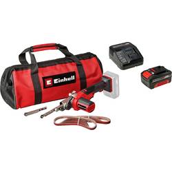 Einhell 4461000+4512042 akumulátorová pásová bruska, akumulátor, vč. nabíječky, šířka 13 mm, délka 457 mm