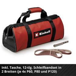 Einhell 4461000+4512042 akumulátorová pásová bruska, akumulátor, vč. nabíječky, šířka 13 mm, délka 457 mm