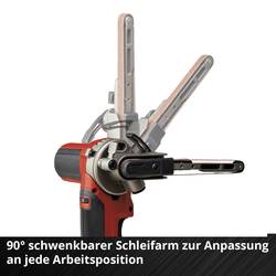 Einhell 4461000+4512042 akumulátorová pásová bruska, akumulátor, vč. nabíječky, šířka 13 mm, délka 457 mm
