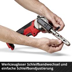 Einhell 4461000+4512042 akumulátorová pásová bruska, akumulátor, vč. nabíječky, šířka 13 mm, délka 457 mm