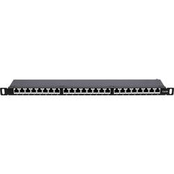 Intellinet 720922 24 portů patch panel 483 mm (19) CAT 6A 0.5 U černá osazený