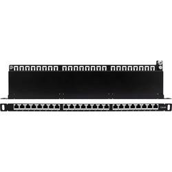 Intellinet 720922 24 portů patch panel 483 mm (19) CAT 6A 0.5 U černá osazený