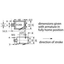Kendrion H2446-F-24V DC 100 ED zdvihací magnet, 3.5 N, 6 W