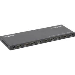 Manhattan 4K@60Hz 8-Port HDMI-Splitter EDID-Schalter für Downscaling schwarz 8 portů HDMI rozbočovač kovový ukazatel, UHD, možnost 3D přehrávání 3840 x 2160