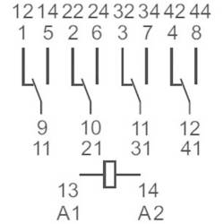 Finder 56.34.9.024.0040, 56.34.9.024.0040-10 zátěžové relé, monostabilní, 1 cívka, 400 V/AC, 12 A, 1 ks