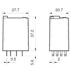 Finder 55.33.9.024.0010, 55.33.9.024.0010-10 zátěžové relé, monostabilní, 1 cívka, 400 V/AC, 10 A, 1 ks