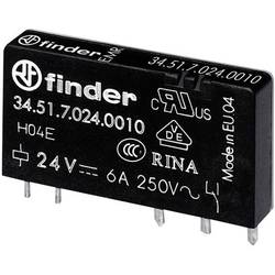 Úzké násuvné relé pro desky plošných spojů, série 34 Finder 12 V/DC, 6 A