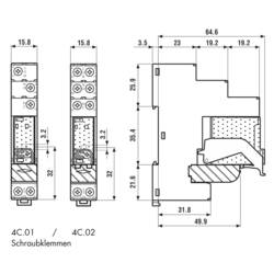 Finder 4C.01.9.012.0050 reléový modul, 12 V/DC, 16 A, 1 přepínací kontakt, Tray, 1 ks