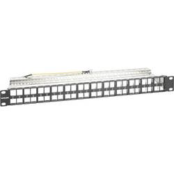 Intellinet 48-Port Patchpanel geschirmt und unbestückt 1 HE schwarz für Keystone-Jacks 483 mm (19) nevybavený specifikací 1 U černá neosazený