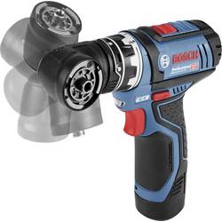 Bosch Professional GSR 12V-15 FlexiClick aku vrtací šroubovák, 12 V, 2 Ah Li-Ion vč. 2x aku, vč. nabíječky, vč. příslušenství, kufřík, 06019F6000