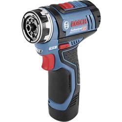 Bosch Professional GSR 12V-15 FlexiClick aku vrtací šroubovák, 12 V, 2 Ah Li-Ion vč. 2x aku, vč. nabíječky, vč. příslušenství, kufřík, 06019F6000