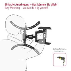 Hama TV držák na zeď 94,0 cm (37) - 190,5 cm (75) naklápěcí, nakláněcí