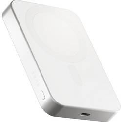 ZENS ZEPP10W/00 powerbanka Li-Ion, 10000 mAh, Bezdrátové nabíjení Qi, USB, bílá