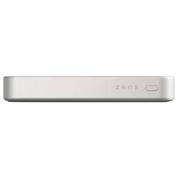 ZENS ZEPP10W/00 powerbanka Li-Ion, 10000 mAh, Bezdrátové nabíjení Qi, USB, bílá