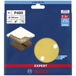 Bosch Accessories EXPERT C470 2608900821 brusné papíry pro excentrické brusky s otvory Zrnitost 400 (Ø) 150 mm 5 ks