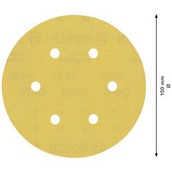Bosch Accessories EXPERT C470 2608900821 brusné papíry pro excentrické brusky s otvory Zrnitost 400 (Ø) 150 mm 5 ks