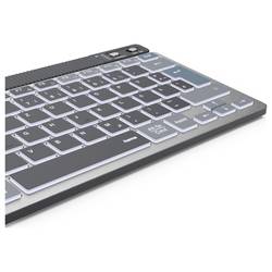 Hama WK-700 Bluetooth® klávesnice německá, QWERTZ černá tlačítka multimédií