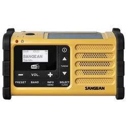 Sangean MMR-88 DAB+ A500559 outdoorové rádio, DAB+, FM, nouzové rádio, s USB nabíječkou, stolní lampa, Solární panel, Ruční klika, černá, žlutá