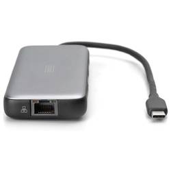 Digitus USB-C® dokovací stanice DA-70914 vč. funkce nabíjení, integrovaná čtečka karet, napájení USB-C®