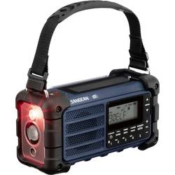 Sangean MMR-99 DAB+ Blue A500480 outdoorové rádio, DAB+, DAB, FM, nouzové rádio, Bluetooth, Solární panel, voděodolné, prachotěsné, stolní lampa, modrá