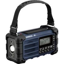 Sangean MMR-99 DAB+ Blue A500480 outdoorové rádio, DAB+, DAB, FM, nouzové rádio, Bluetooth, Solární panel, voděodolné, prachotěsné, stolní lampa, modrá